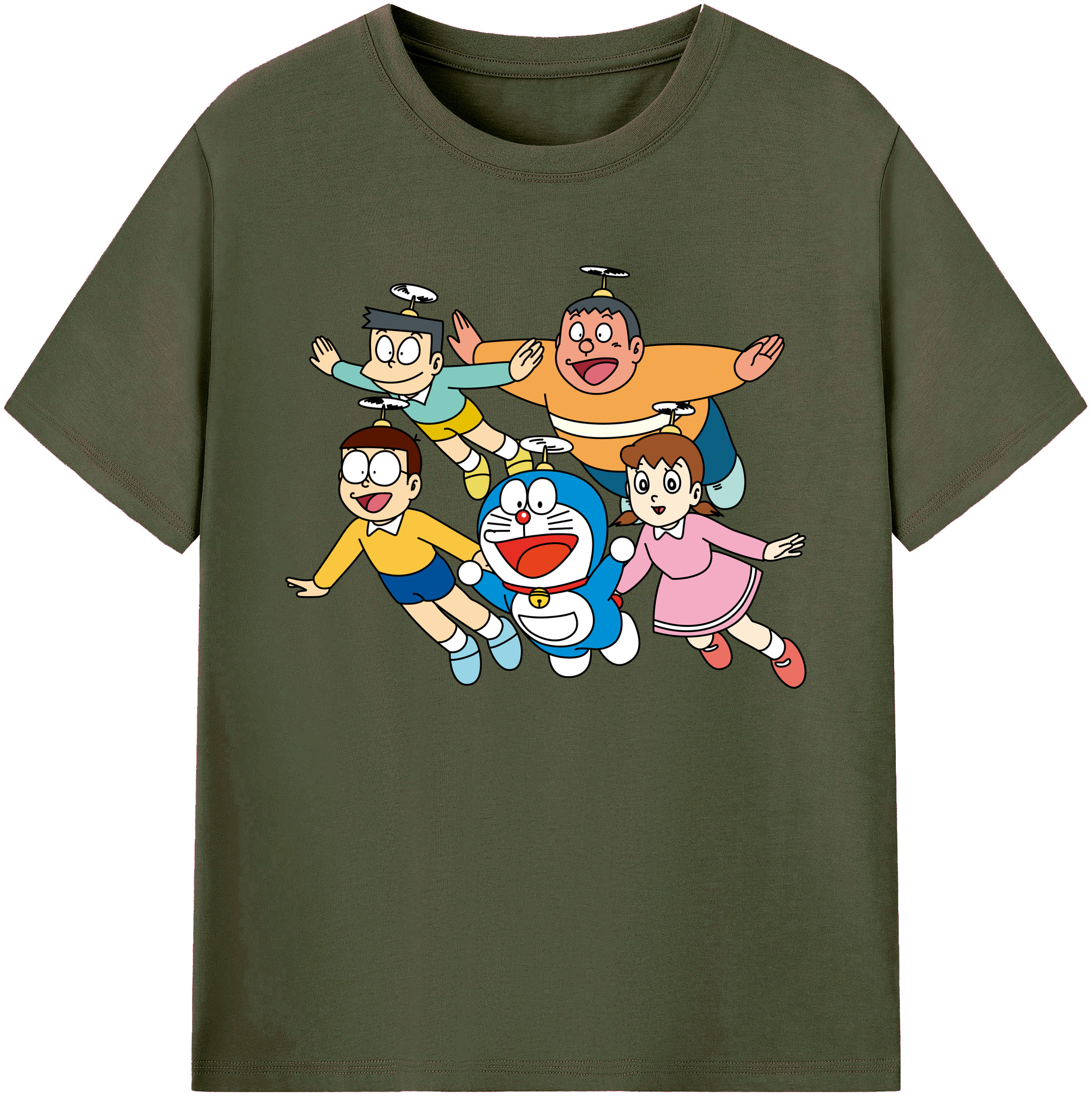 （画像用） ドラえもん 骨川 スネ夫 Doraemon Honekawa Suneo 綿100％ メンズ半袖Tシャツ｜肌触りやわらか＆通気性